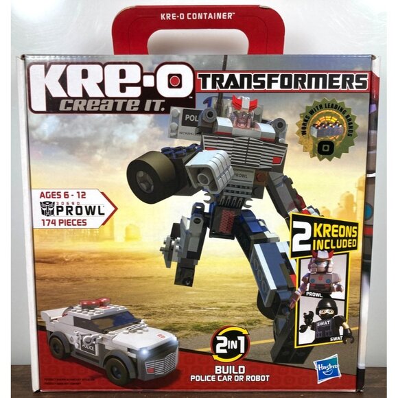 New Hasbro KRE-O Transformers Autobot Prowl Set 30690 w/2 Kreon Figures 2010 - Picture 1 of 6